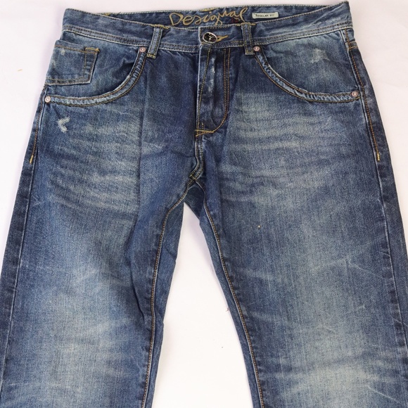 DESIGNAL REGULAR FIT DISTRESSED JEAN SIZE 40 - Picture 1 of 4